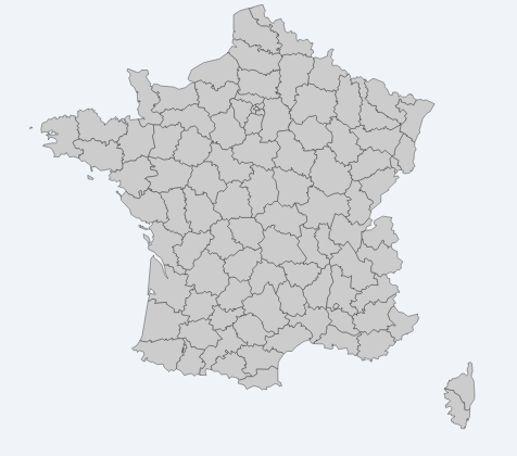 carte de la france